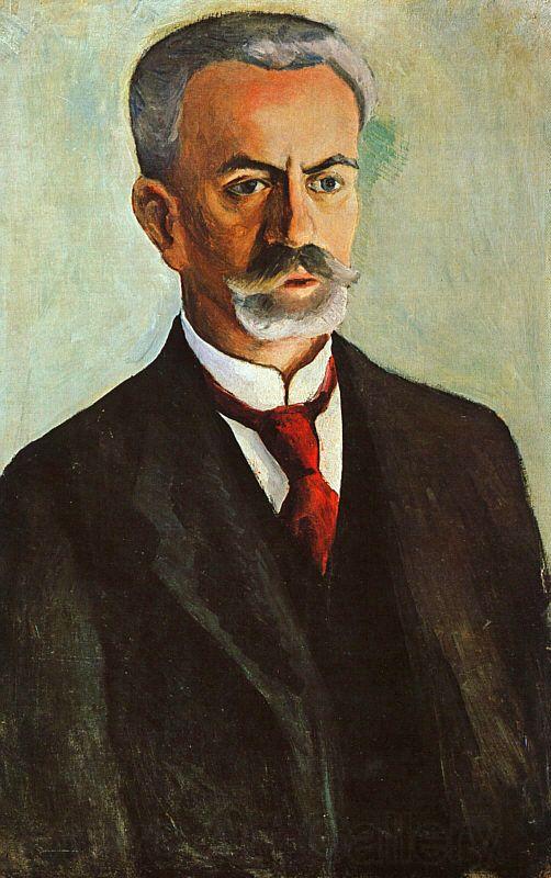 August Macke Portrait of Bernhard Koehler Spain oil painting art